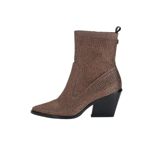 Ботильоны Kurt Geiger London 7 см женские коричневые