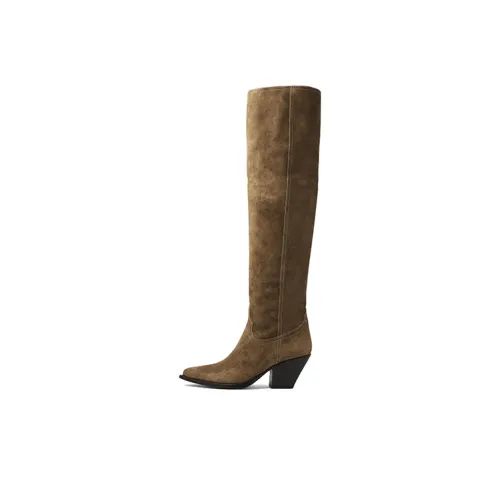 SONORA BOOTS Acapulco Колено Высокие сапоги 6 см Женские Коричневый