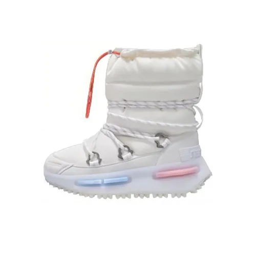 MONCLER NMD Короткий Сноубутсы Унисекс Белый