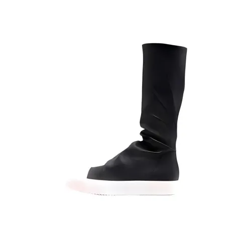 RICK OWENS совместный бренд Колено высокие сапоги Черные мужские