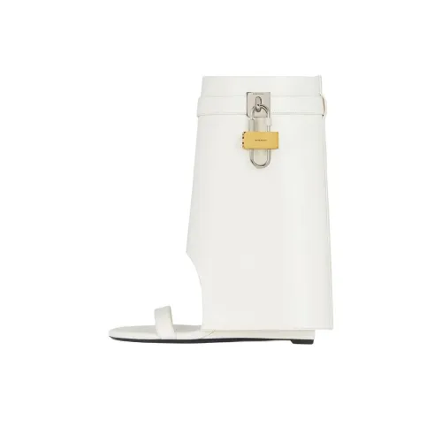 Givenchy Shark Lock Ботильоны 8..8 см Женские Белые