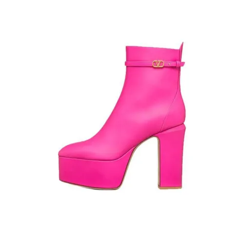 Valentino Коричневый Go Garavani Ботильоны 12 см Женские Розовый