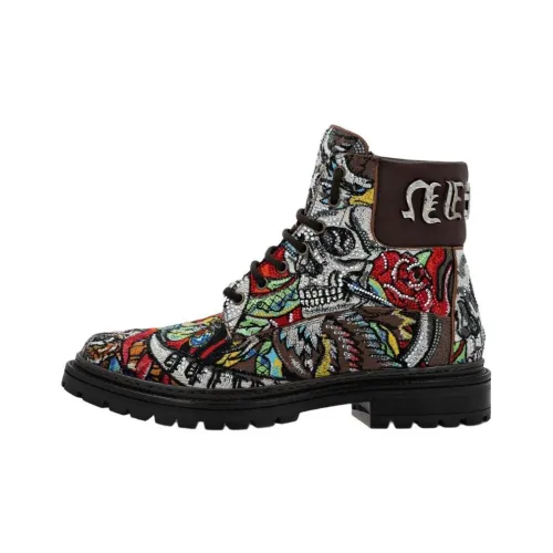 PHILIPP PLEIN Nappa Короткий Martin Boot Унисекс Многоцветный