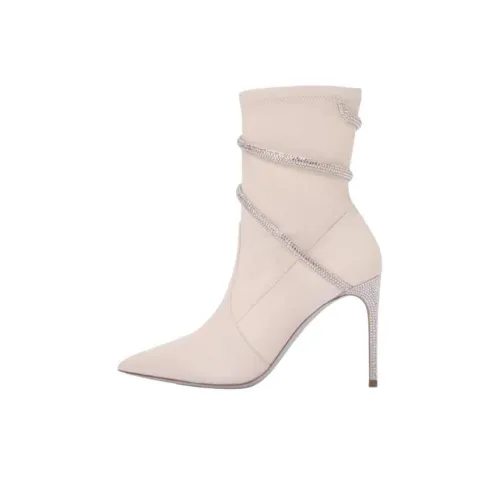 RENE CAOVILLA Cleo Ботильоны 10 см Женские Белые