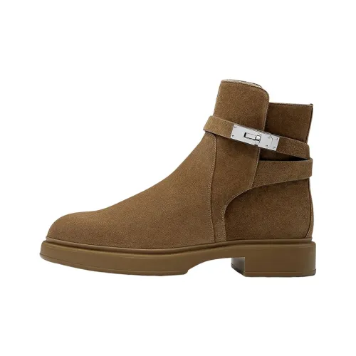 HERMES Veo Ботильоны Мужские Коричневые