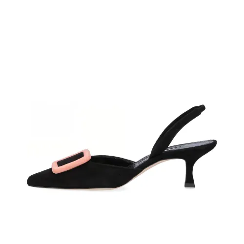 MANOLO BLAHNIK Узкий каблук Высокие каблуки Женские Черный