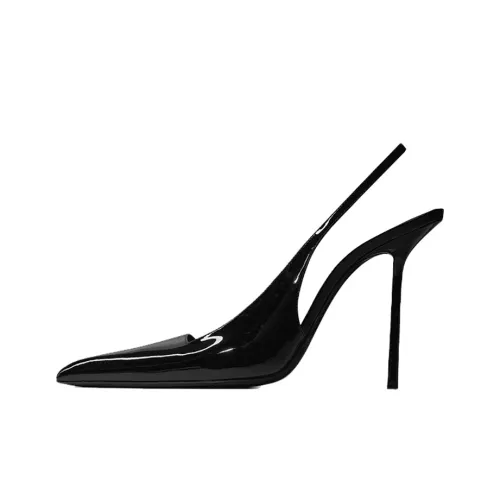 SAINT LAURENT Kiss Узкий каблук Высокие каблуки Женские Черный