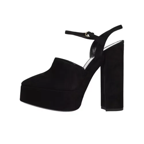 SAINT LAURENT Узкий каблук Высокие каблуки Женские Черный