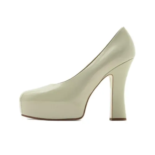 Burberry Свод Грубый каблук Высокие каблуки 13 см Женские Гравий