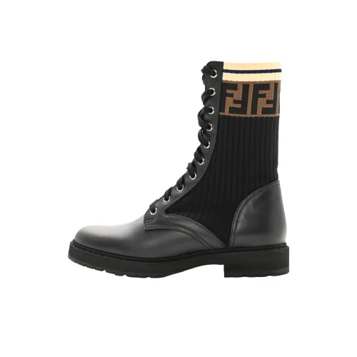 FENDI Rockoko Martin Boot 3 см Женские Черный