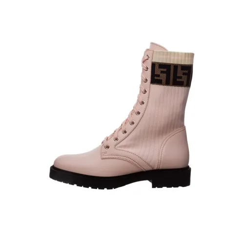 FENDI Rockoko Crew Martin Boot Женские Розовый