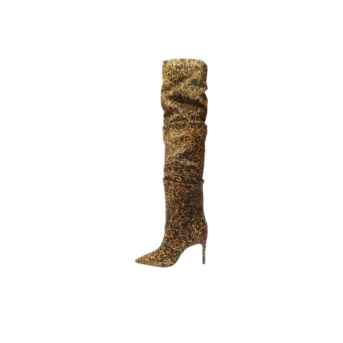 Schutz Ashlee Over The Knee Boots 10 см Женские Черный Желтый