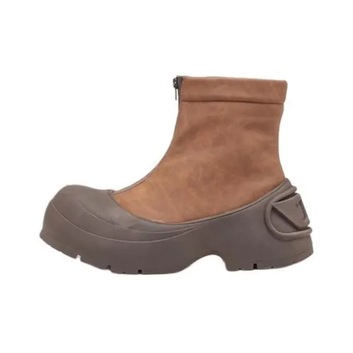 DIESEL OVAL D Series Ботильоны Мужские Коричневые