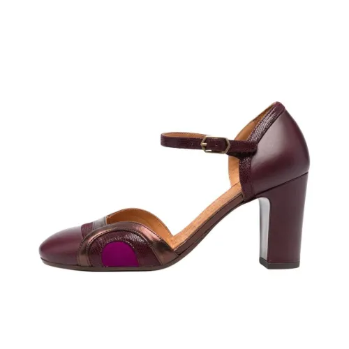 CHIE MIHARA Грубый каблук Высокие каблуки Женские Фиолетовый