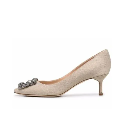 MANOLO BLAHNIK Hangisi Высокие каблуки Бежевый Женские