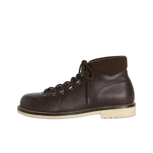 Loro Piana Laax Walk Короткий Аутдор Мужской Темно-коричневый