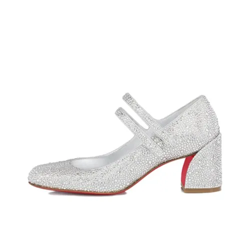 Christian Louboutin Высокие каблуки Серебряные Женские