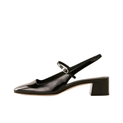 Reformation Maddo Грубый каблук Высокие каблуки 3,5 см Женские Черный