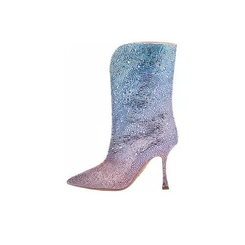 AQUAZZURA Bad Boogie Ботильоны Женские Синие