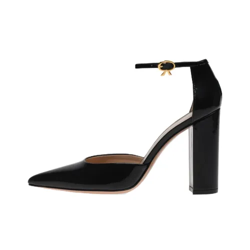 GIANVITO ROSSI Piper Грубый каблук Высокие каблуки Женские Черный