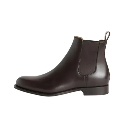 Loro Piana Rory Walk Короткий Челси Мужской Умбра