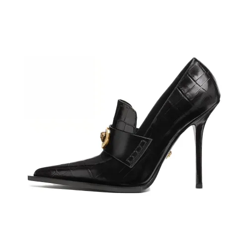 VERSACE ALIA Узкий каблук Высокие каблуки 11,5 см Женские Черный