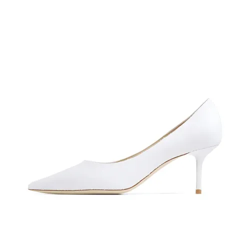 Jimmy Choo Любовь Узкий каблук Высокие каблуки 6,5 см Женские Белые