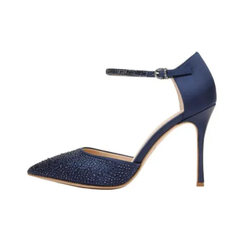Badgley Mischka Высокие каблуки 9,5 см Женские Синий