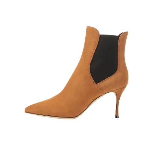 SERGIO ROSSI Godiva Короткий Челси 7,5 см Женский Коричневый