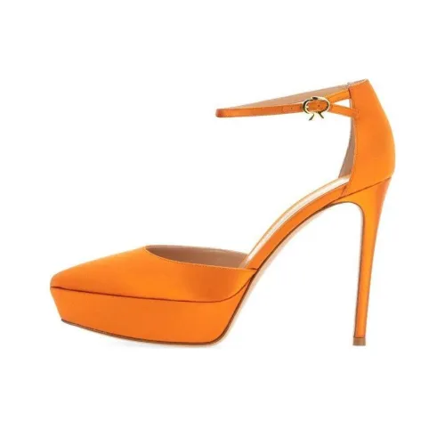 GIANVITO ROSSI Высокие каблуки Апельсин Женские
