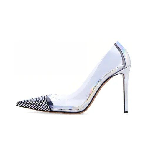 Alexandre Vauthier Constance Ghost Узкий каблук Высокие каблуки 11 см Женские Серебристый