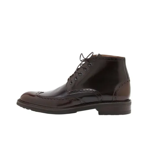 MANOLO BLAHNIK Ботильоны 1 см Мужской Темно-коричневый