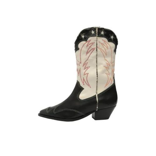 Schutz Cicera Botильоны 4CM Женские Черный Белый