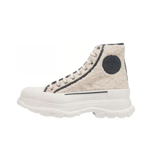 Alexander McQueen ботинки Martin Beige Black Мужские