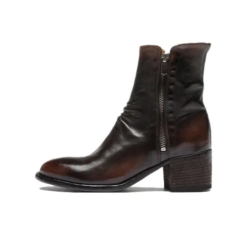 Officine Creative Женские ботильоны Черный Коричневый
