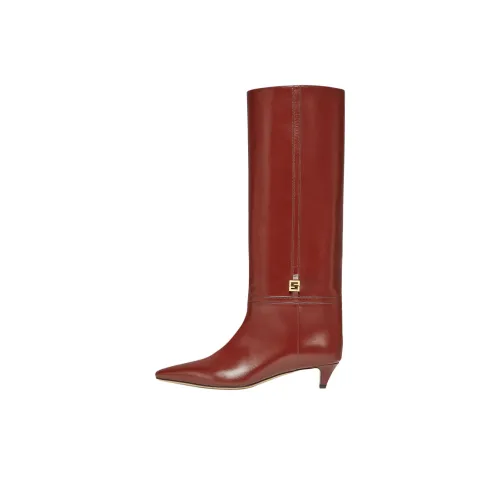 FENDI FFold Knee-High Boots Женские Коричневый