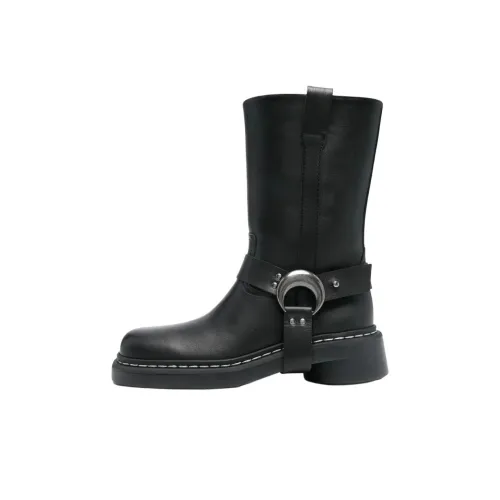 Marine Serre MS Moto Ботильоны 4,5 см Женские Черные