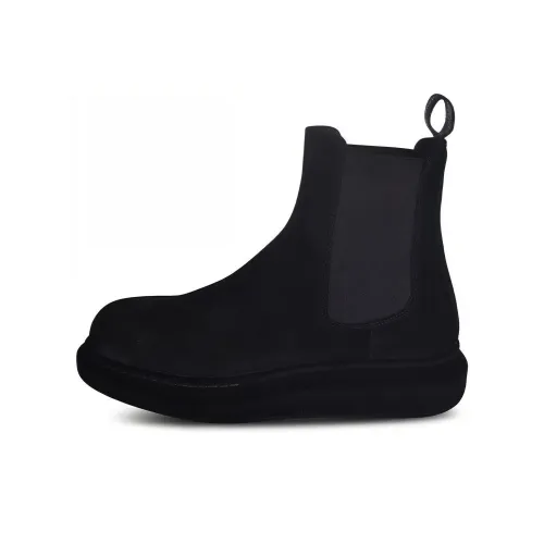 Alexander McQueen Короткий Челси Мужской Черный