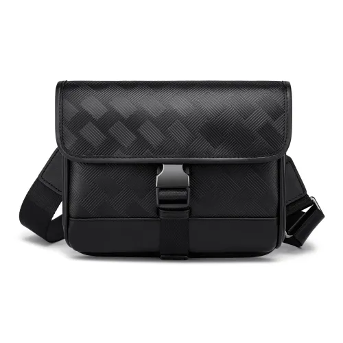 FAIRWHALE Сумка через плечо из коровьей кожи стандартная унисекс черная