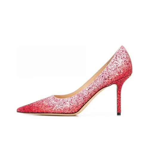 Jimmy Choo LOVE Низкий каблук Высокий каблук 8,5 см Женский Красный