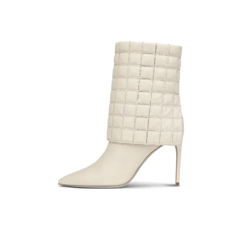 RENE CAOVILLA Модные ботильоны женские цвет слоновая кость