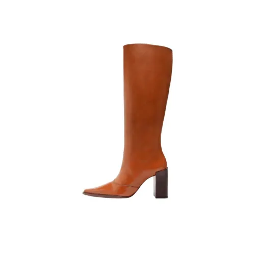 Schutz Raffaela Up Knee-High Boots 8,5cm Women's Brown