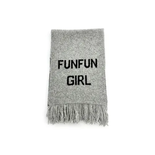 PISHUSHU Смесовая шерсть Вязаные шарфы Унисекс Анкора Красный