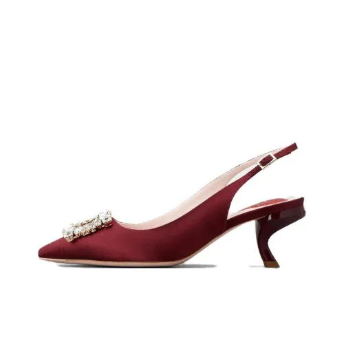 Roger Vivier Virgule Высокие каблуки Бургундский Женские
