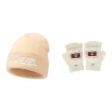 Бежевая кепка + бежевые перчатки