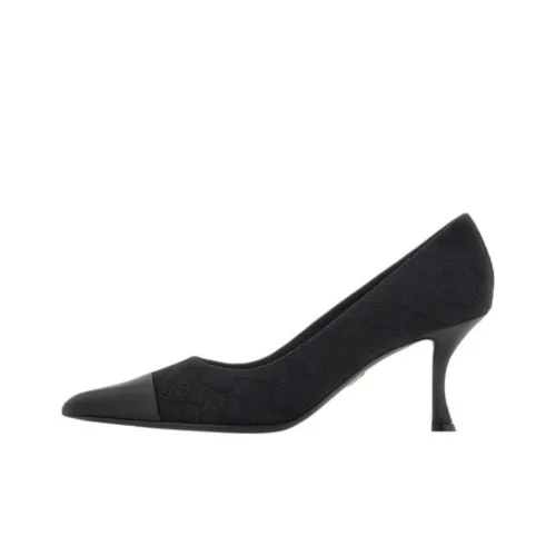 FERRAGAMO Монограмма Туфли на высоком каблуке 7 см Женские Черные