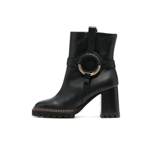 See By Chloe Ботильоны 10 см Женские Черные