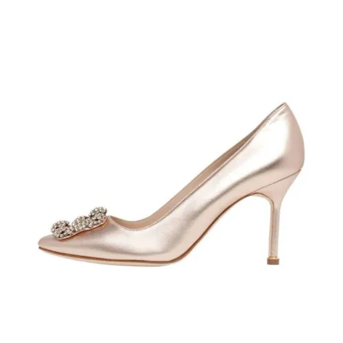 MANOLO BLAHNIK Высокие каблуки Бежевый Женские