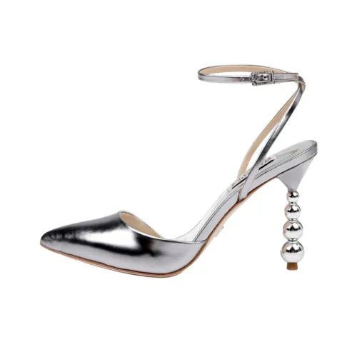 Badgley Mischka Indie II Высокие каблуки 9,5 см Женские Серебряные