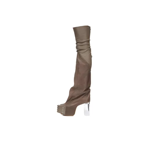 RICK OWENS совместный бренд Over The Knee Botинки Серый Мужской